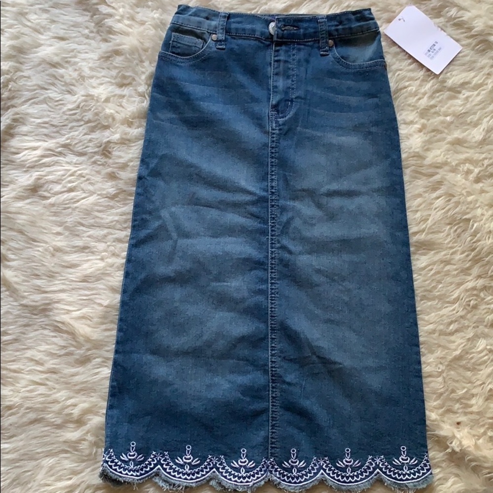 Little girls long jean skirt!